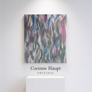 “Feathers” Original Abstract Art